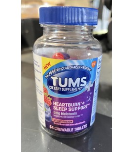 Tums 54ct with Sleep Support Berry Fusion Chew Bites. 6000 Bottles. EXW Los Angeles 